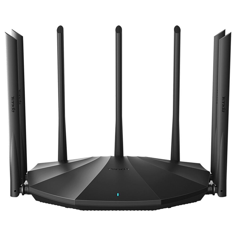 Tenda AC23 2100M Gigabit Dual Band WiFi Router Wireless Amplifier 2.4+5GHz Repeater Wider Coverage Network Extender with 7x 6dBi