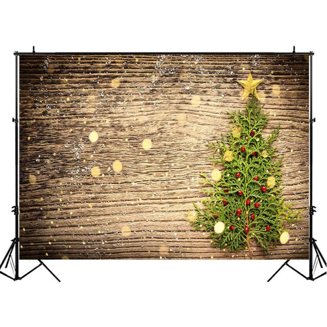 Christmas Winter Snow Backdrops for Photography Wooden Photography Background Photophone Photozone Photo Studio Supplies