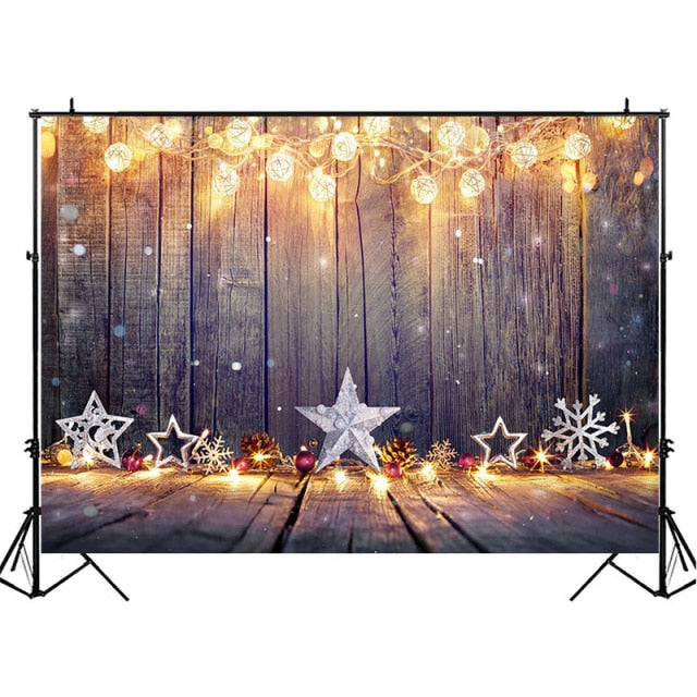 Christmas Winter Snow Backdrops for Photography Wooden Photography Background Photophone Photozone Photo Studio Supplies