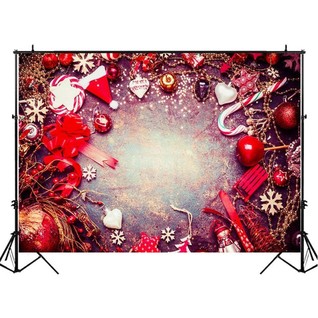 Christmas Winter Snow Backdrops for Photography Wooden Photography Background Photophone Photozone Photo Studio Supplies