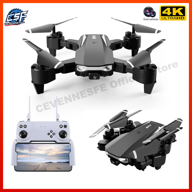 CEVENNESFE S90 Drone 4K Profession HD Wide Angle ESC Camera 1080P WiFi FPV Dual Cameras Height Keep Helicopter Toys VS S60 Dron