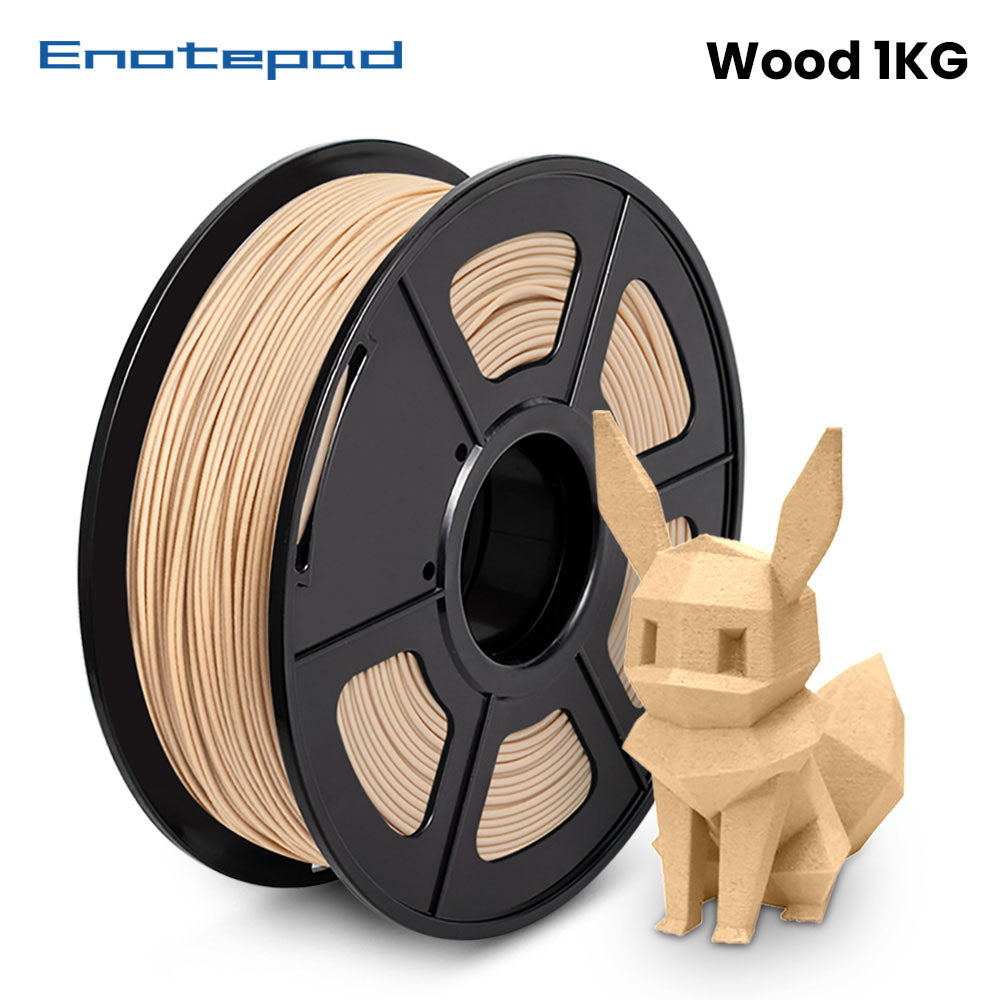Enotepad Wood Filament 1.75 mm 3D Printer Filament 1kg Spool Dimensional Accuracy +/- 0.02 mm Sweet Smell 3D Printing филамент