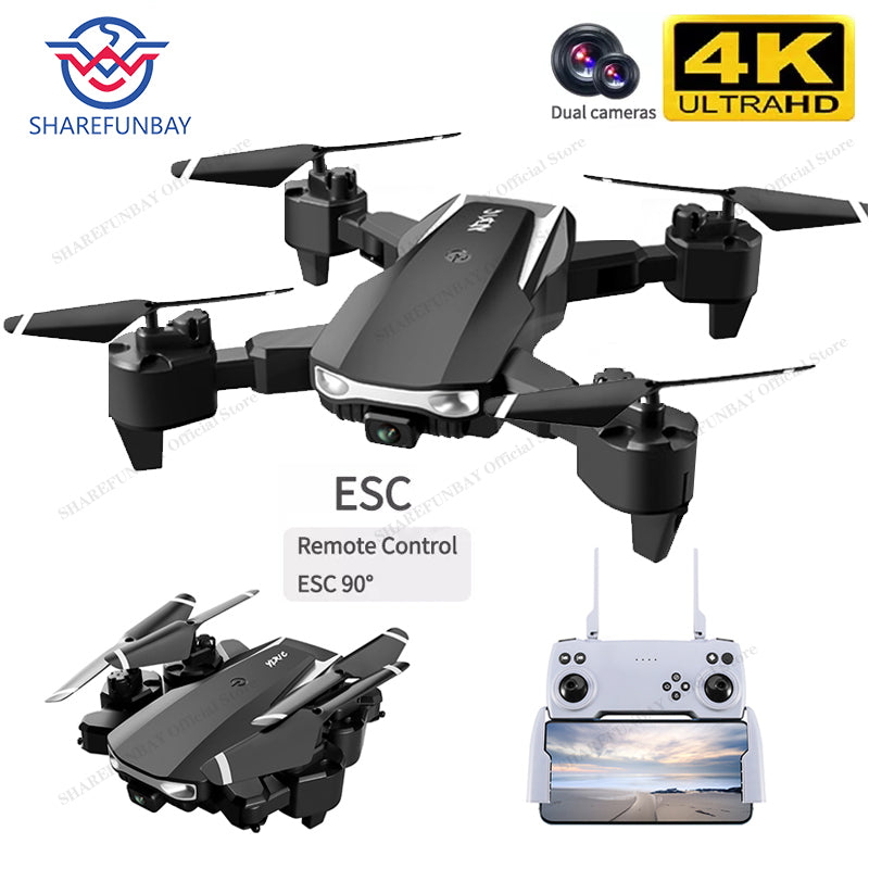 2022 NEW S90 Drone 4k Profession HD Wide Angle ESC Camera 1080P WiFi Fpv Dual Cameras Height Keep Helicopter Toys PK S60 Drones