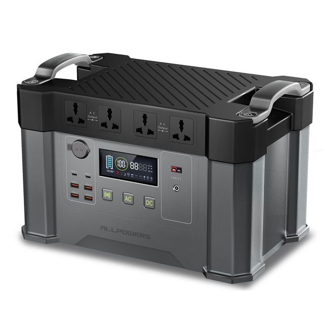 Portable Power Station 1500Wh Solar Generator 2000 / 2400W Home Backup