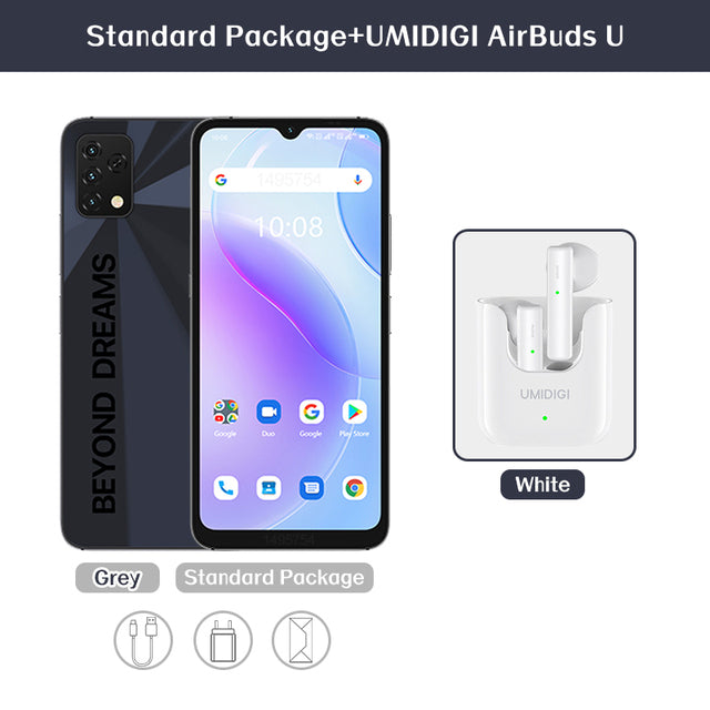 UMIDIGI A11S 4GB+32GB/64GB 6.53&quot; HD+ Display Global Version Smartphone 5150mAh 16MP Triple Camera