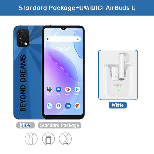 UMIDIGI A11S 4GB+32GB/64GB 6.53&quot; HD+ Display Global Version Smartphone 5150mAh 16MP Triple Camera