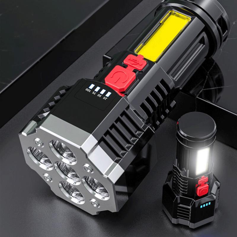 Multi-Function Five-Nuclear Explosion LED Flashlight Strong Light