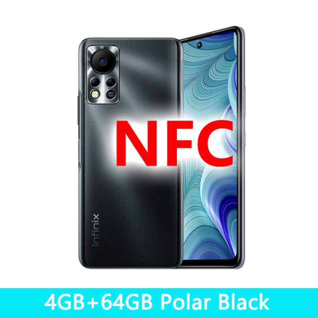 Global Version Infinix HOT 11S  NFC 4GB 64GB 6.78&quot; FHD Punching Display 5000mAh Battery Smartphone Helio G88 50MP AI Rear Camera