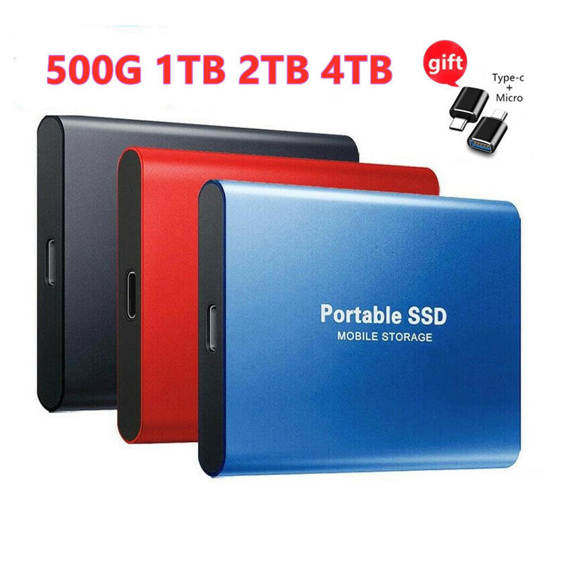 Portable SSD 2022 New External Hard Drive Disks Solid State Drives For PC Laptop Computer Storage Device USB 3.1 4TB 8TB 16TB