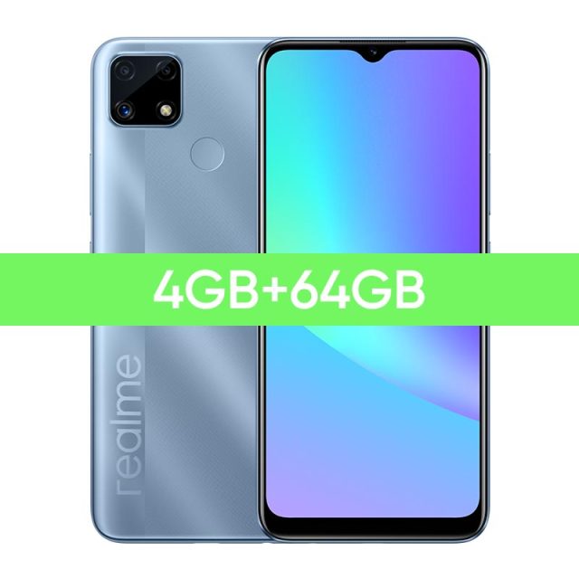 realme C25s Russian Version Smartphone Heilo G85 Octa Core 48MP Camera 6000mAh Battery 4GB 128GB NFC