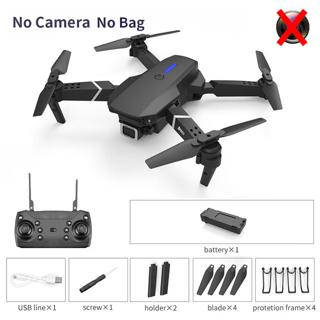 2022 New Quadcopter E88 Pro WIFI FPV Drone With Wide Angle HD 4K 1080P Camera Height Hold RC Foldable Quadcopter Dron Gift Toy