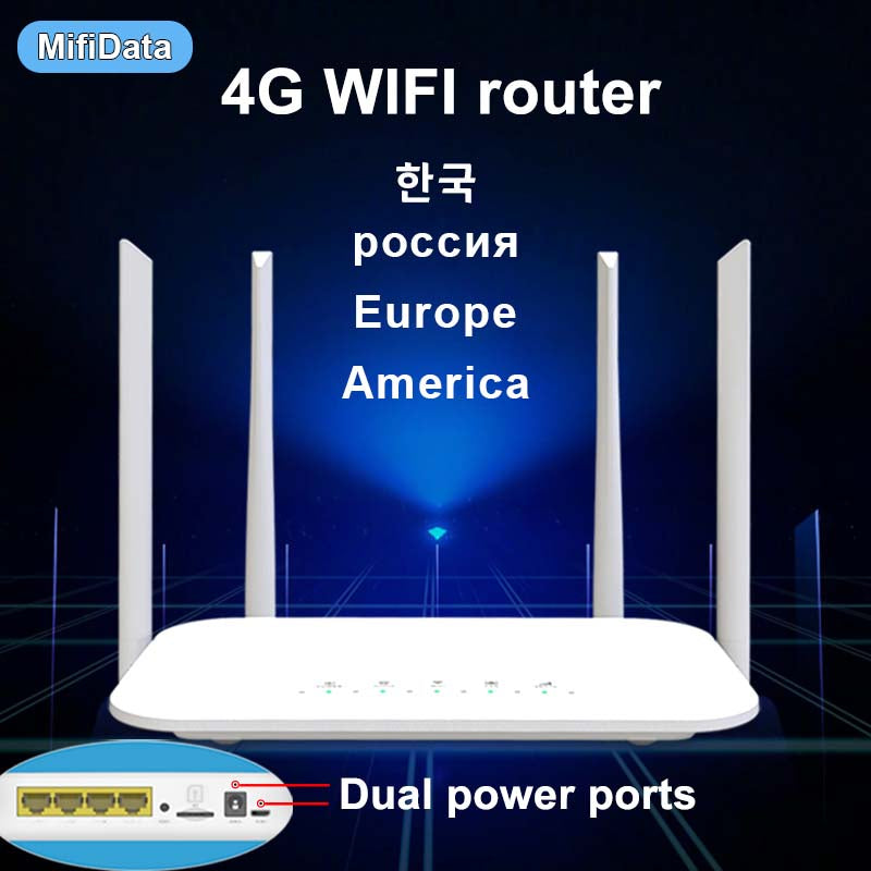 LC117 4G CPE 4G wifi router SIM card Hotspot CAT4 32 users RJ45 WAN LAN wireless modem LTE router