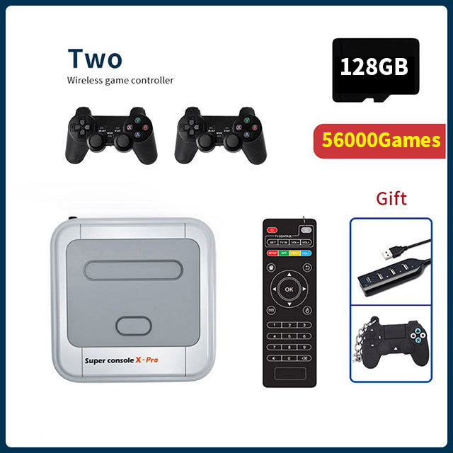 Super Console X Pro S905X HD WiFi Output Mini TV Video Game Player For PSP/PS1/N64/DC Games Dual System Built-in 62000+ Games