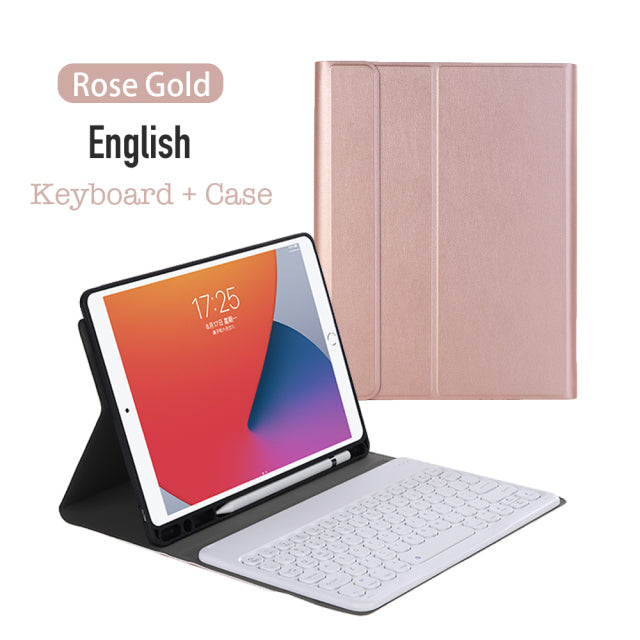 Wireless Bluetooth Keyboard Case For Apple iPad Pro 9.7 Inch 2018 / 2017 Leather Cover For Air2 Air1 Air 2 1 Tablet Accessories