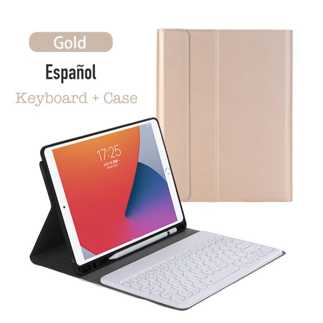 Wireless Bluetooth Keyboard Case For Apple iPad Pro 9.7 Inch 2018 / 2017 Leather Cover For Air2 Air1 Air 2 1 Tablet Accessories