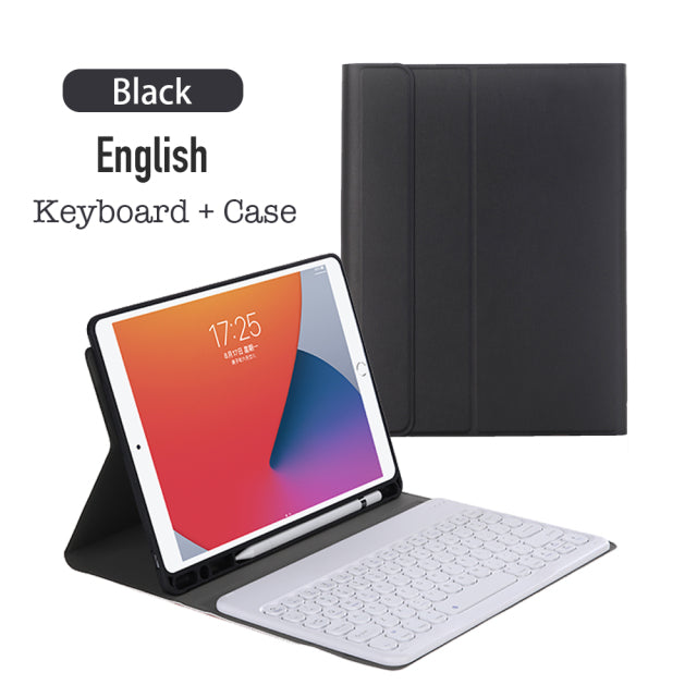 Wireless Bluetooth Keyboard Case For Apple iPad Pro 9.7 Inch 2018 / 2017 Leather Cover For Air2 Air1 Air 2 1 Tablet Accessories