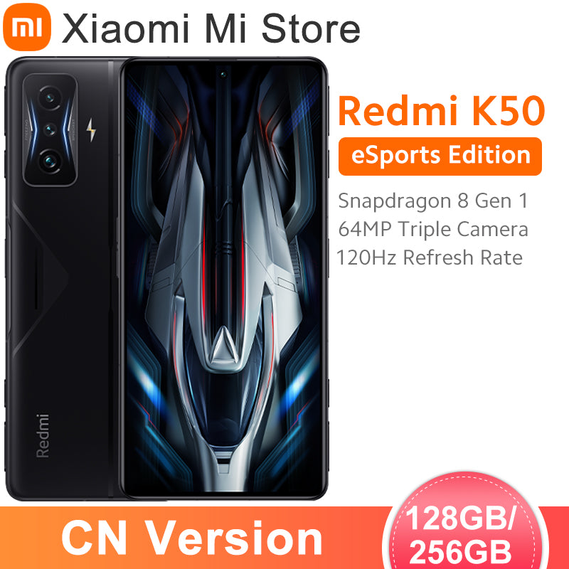 Newest Xiaomi Redmi K50 Gaming Edition Smartphone 128GB/256GB ROM Snapdragon 8 Gen 1 Octa Core 120Hz 6.67&#39;&#39; Display 64MP Camera