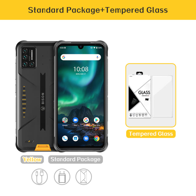 [IN STOCK]UMIDIGI BISON 6GB/8GB+128GB NFC IP68/IP69K Waterproof Rugged Phone Android 10/11 48MP Quad Camera 6.3&quot; FHD+ Display