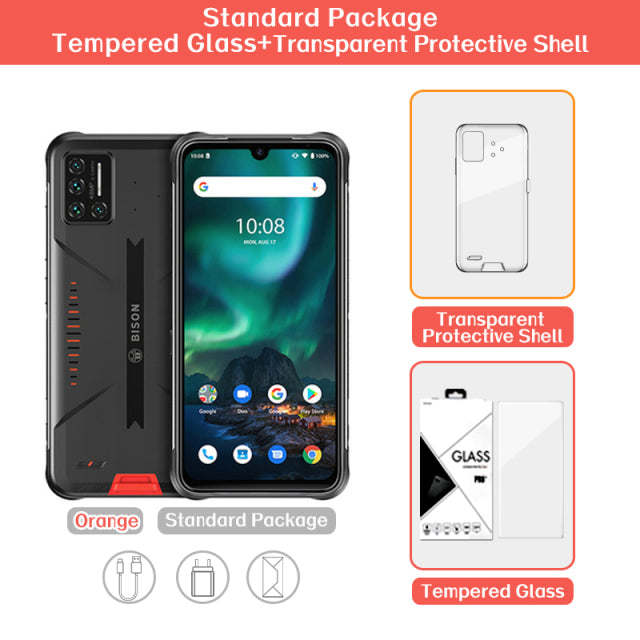 [IN STOCK]UMIDIGI BISON 6GB/8GB+128GB NFC IP68/IP69K Waterproof Rugged Phone Android 10/11 48MP Quad Camera 6.3&quot; FHD+ Display