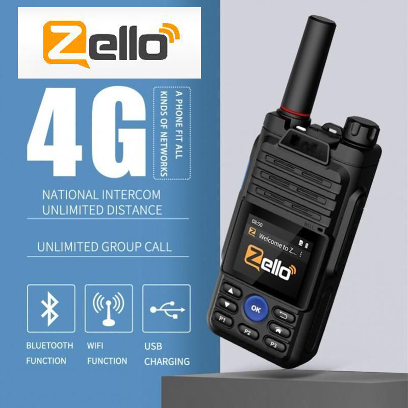Fast Shipping RUYAGE ZL50 Zello Walkie Talkie Handy Long Range 4G GPS Wifi Blue Tooth Mobile Ham Radio Two Way Radio100km