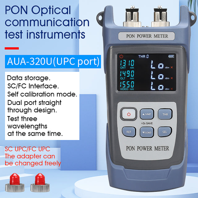 COMPTYCO NEW AUA-320A/U Handheld Fiber Optical PON Power Meter FTTX/ONT/OLT 1310/1490/1550nm