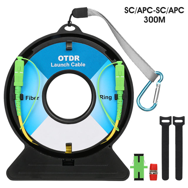 COMPTYCO SC/FC/ST/LC-APC/UPC OTDR Dead Zone Eliminator,Fiber Rings 300M Fiber Optic OTDR Launch Cable Box SC/APC-SC/APC