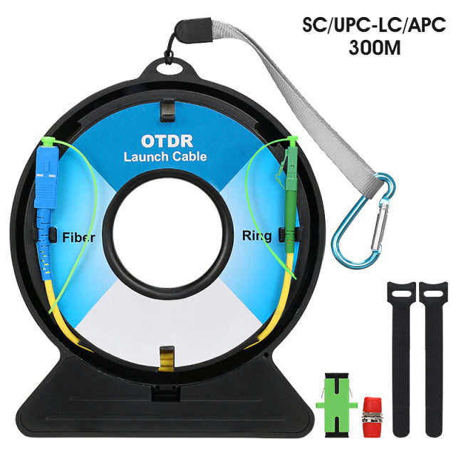 COMPTYCO SC/FC/ST/LC-APC/UPC OTDR Dead Zone Eliminator,Fiber Rings 300M Fiber Optic OTDR Launch Cable Box SC/APC-SC/APC