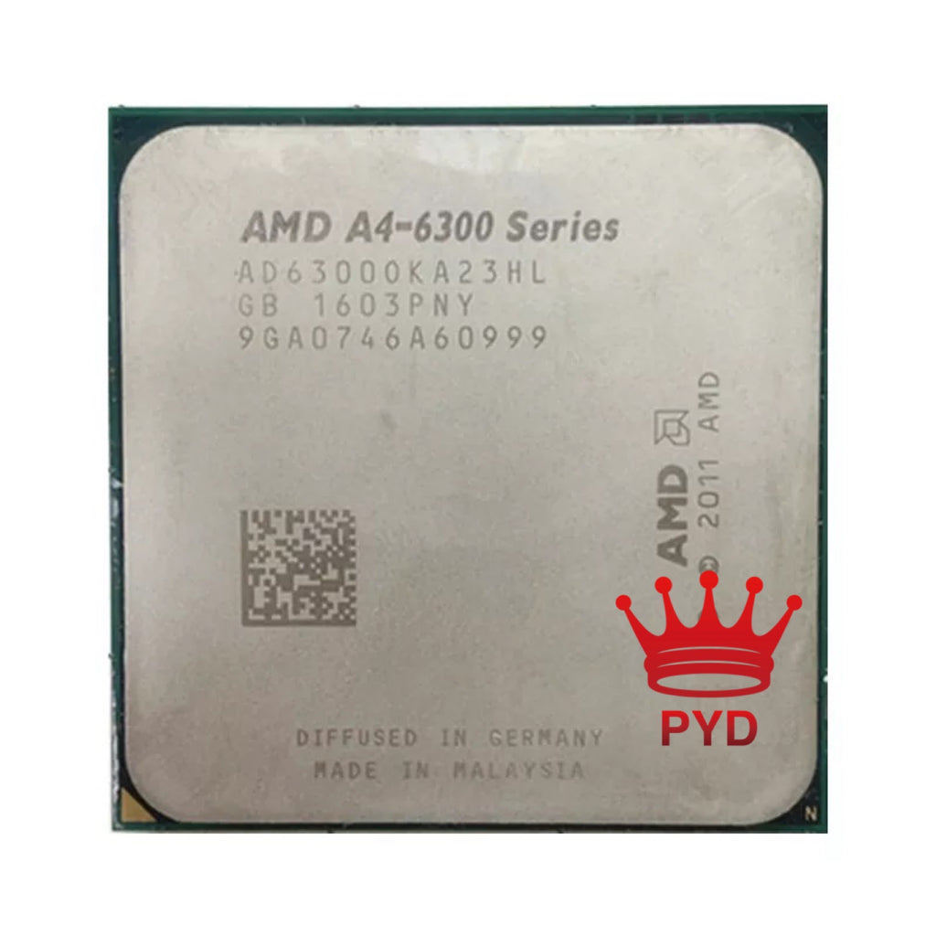 AMD A4-Series A4 6300 A4 6300k Dual-Core CPU Processor AD6300OKA23HL /AD630BOKA23HL Socket FM2  3.7GHz