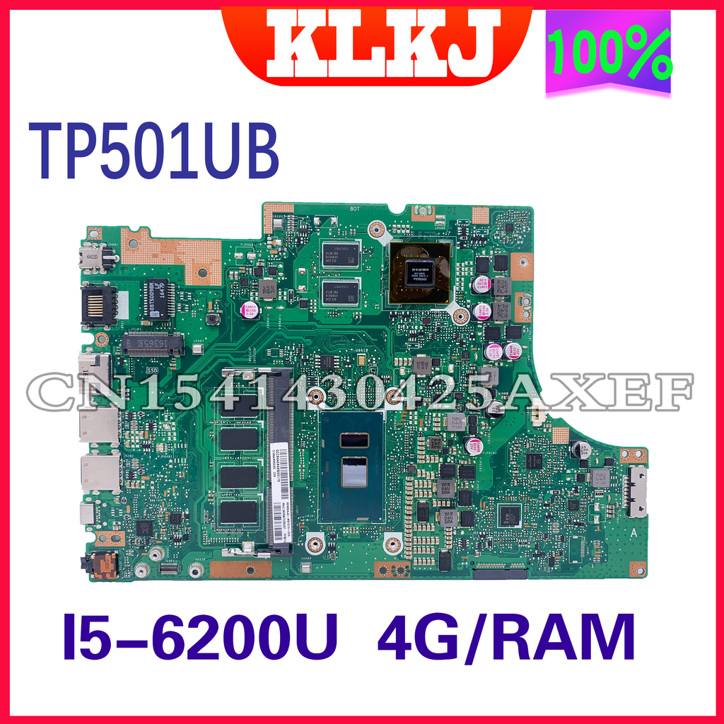 TP501UB original motherboard I5-6200U 4GB  for ASUS TP501 TP501U TP501UB TP501UQ TP501UA laptop motherboard 100% working well