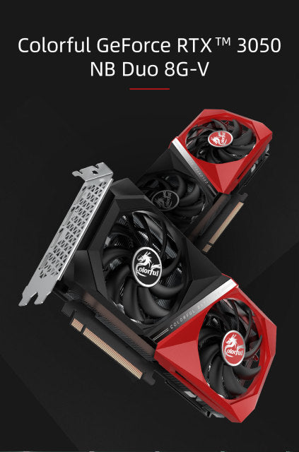 Colorful  iGame GeForce RTX 3050 8GB GDDR6 128-bit 14 Gbps PCIE 4.0 Gaming Graphics Card