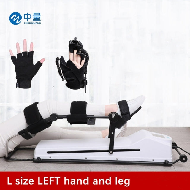 Stroke Hemiplegia Rehabilitation Robot Glove Finger Training and CPM Leg Training Function Recovery 2 In 1 Exercise Equipment