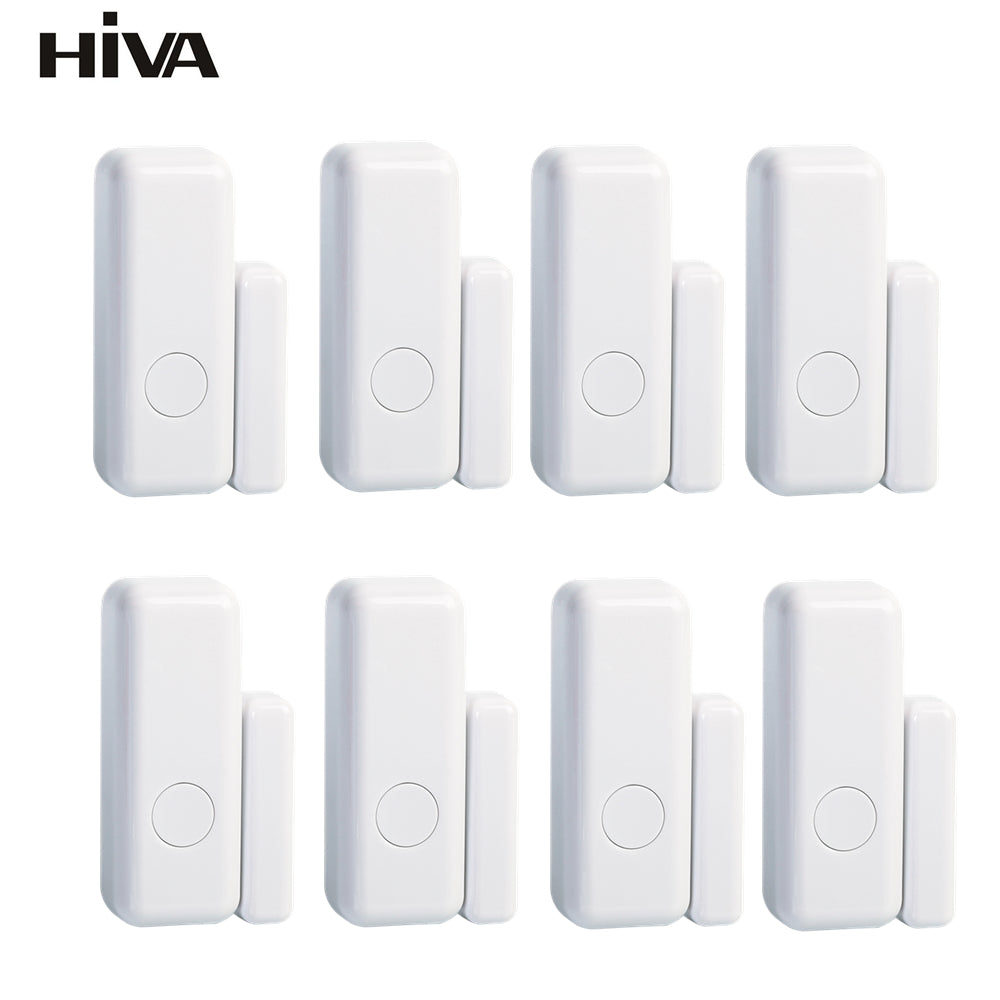 Wireless Magnetic Door &amp; Window Sensor EV1527 Coding Mode RF 433MHz for Home Security Alarm System Home Burglar Alarm Kits