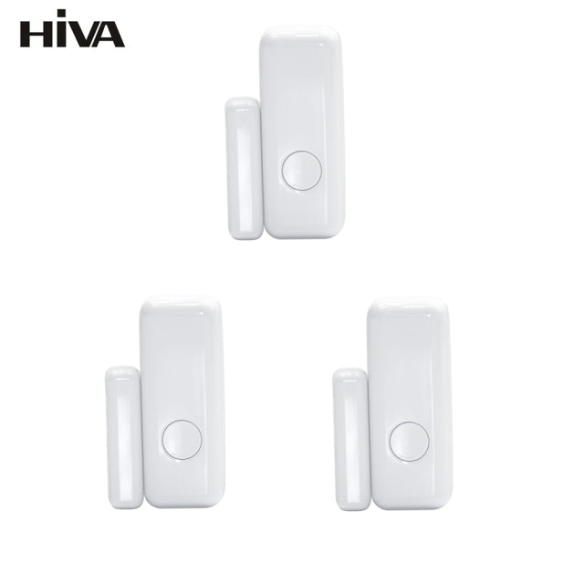 Wireless Magnetic Door &amp; Window Sensor EV1527 Coding Mode RF 433MHz for Home Security Alarm System Home Burglar Alarm Kits