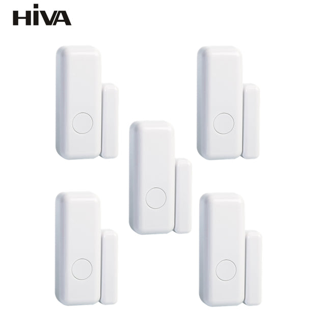 Wireless Magnetic Door &amp; Window Sensor EV1527 Coding Mode RF 433MHz for Home Security Alarm System Home Burglar Alarm Kits