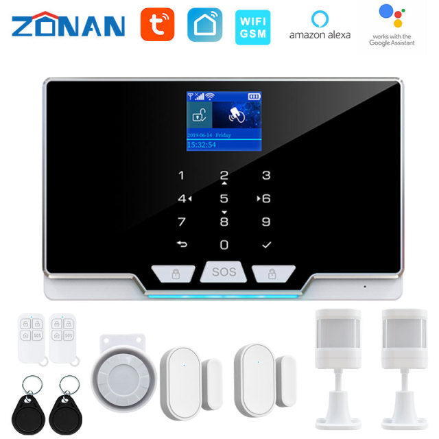 ZONAN G20 Tuya Wireless Gsm Alarm Security System IP Camera New Door Motion Sensor Apps Control Smartlife Wifi Safety Alarm Kit