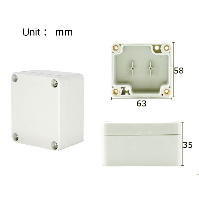 Project Junction Box for Electrical Cable Outdoor DIY Sealed IP67 Enclosure Wire Box 115x90x55mm Waterproof Electronic Cases