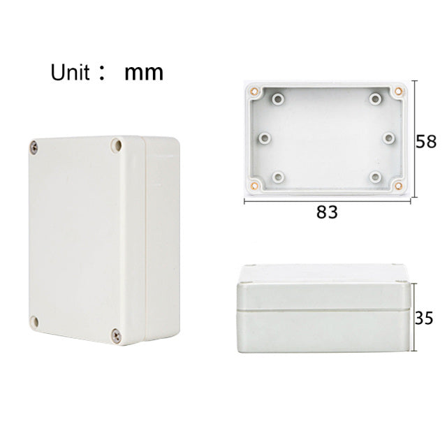 Project Junction Box for Electrical Cable Outdoor DIY Sealed IP67 Enclosure Wire Box 115x90x55mm Waterproof Electronic Cases