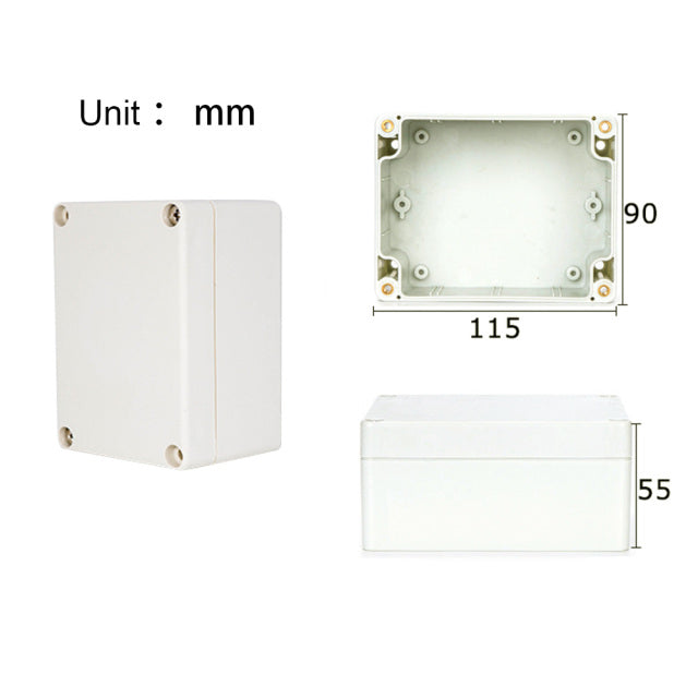 Project Junction Box for Electrical Cable Outdoor DIY Sealed IP67 Enclosure Wire Box 115x90x55mm Waterproof Electronic Cases