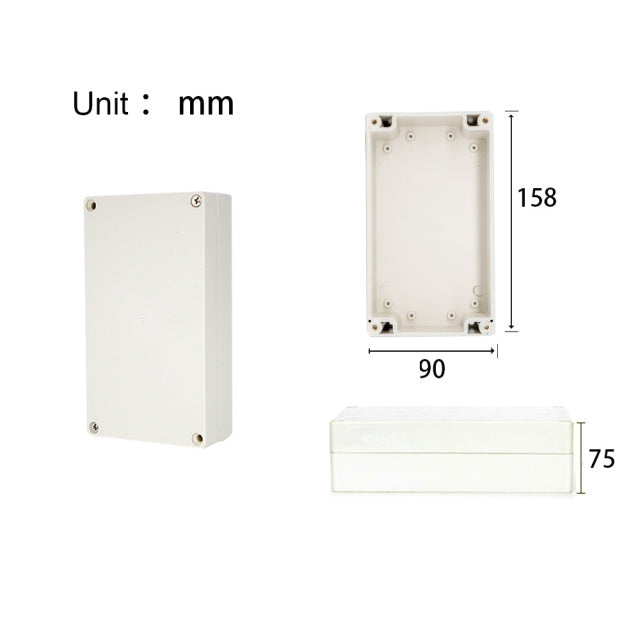 Project Junction Box for Electrical Cable Outdoor DIY Sealed IP67 Enclosure Wire Box 115x90x55mm Waterproof Electronic Cases