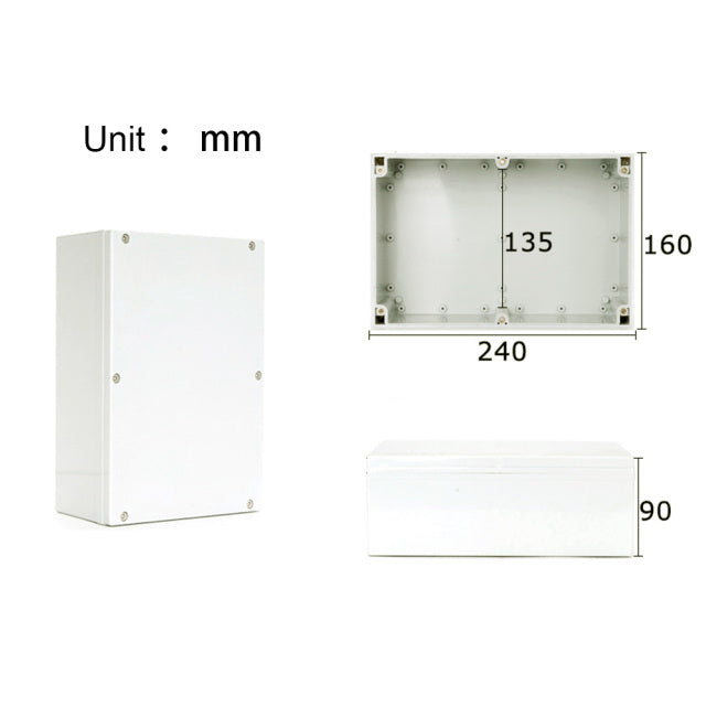 Project Junction Box for Electrical Cable Outdoor DIY Sealed IP67 Enclosure Wire Box 115x90x55mm Waterproof Electronic Cases