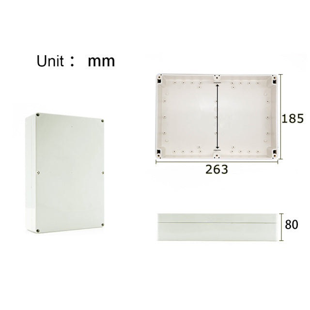 Project Junction Box for Electrical Cable Outdoor DIY Sealed IP67 Enclosure Wire Box 115x90x55mm Waterproof Electronic Cases