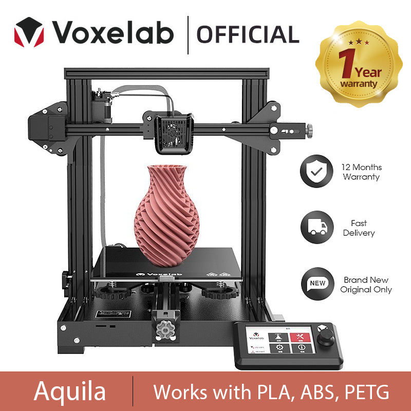 Voxelab Aquila DIY 3D Printer Kit Silent Mainboard Resume Printing Carborundum Glass Bed Large Size 3d Printer impresora 3d