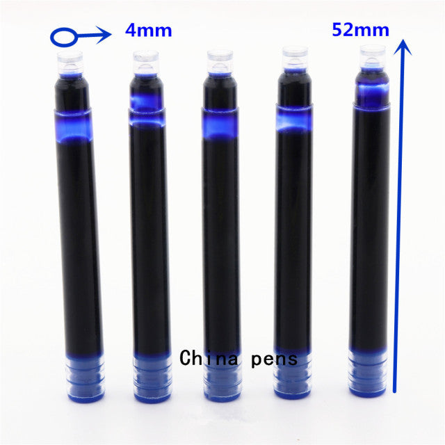 Universal  2 Head Size 2.6 and 3.4 Colour Ink Cartridge Refill Fountain Pen Office School Student Stationery Ink Supplies