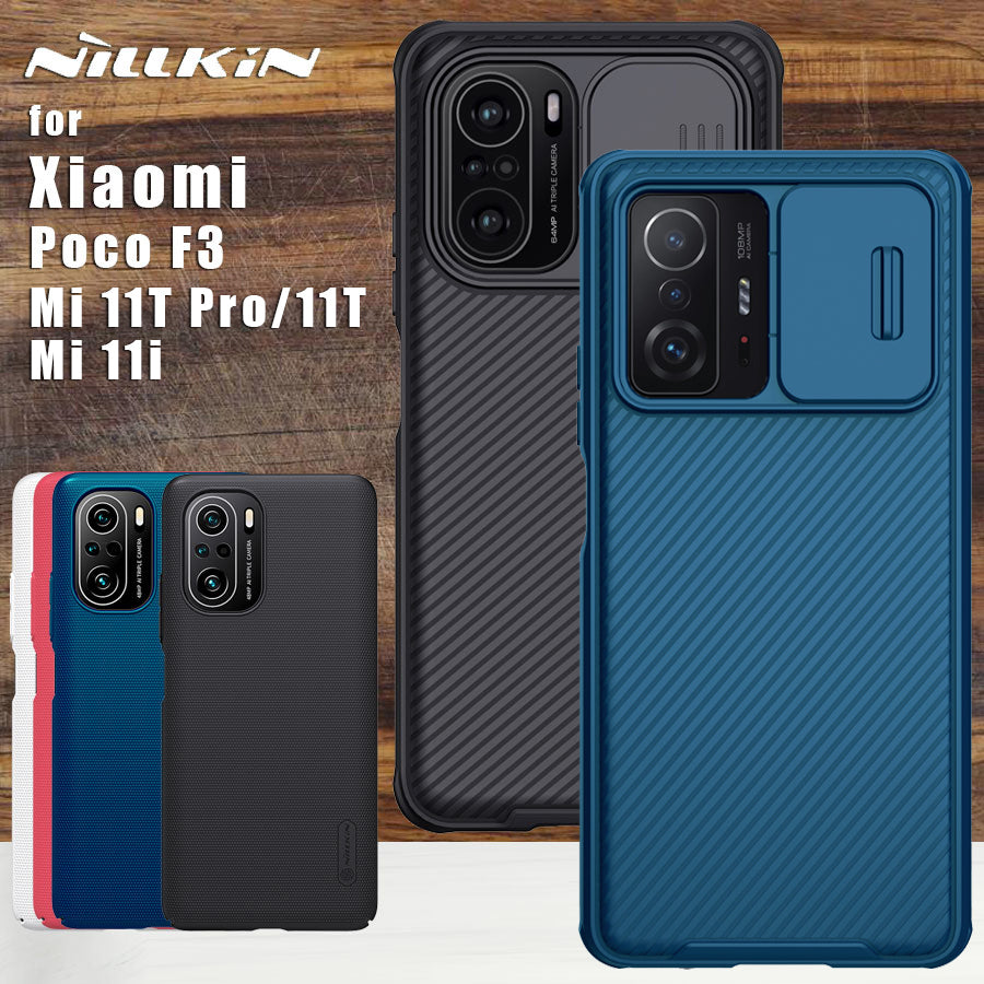 Nillkin for Xiaomi Poco F3 X4 M4 Pro 5G Mi 11T Pro 11i Case Frosted CamShield Back Cover Protective Cases for Poco M4 Pro 4G