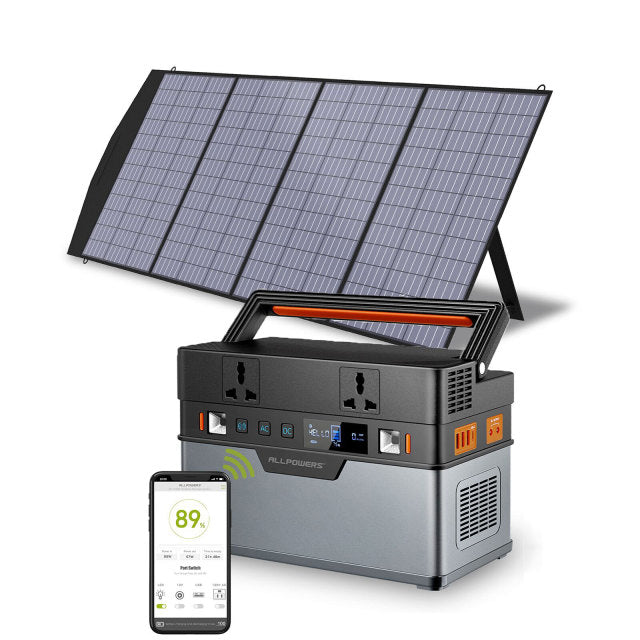 Portable Power Station 288Wh 300W, 606Wh 700W Solar Generator