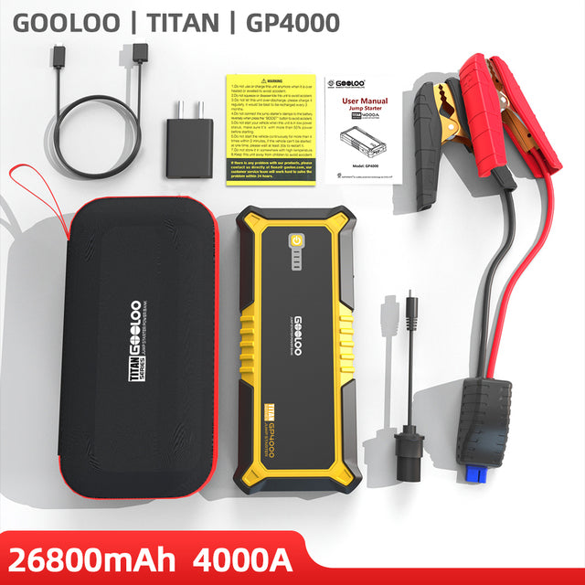 Start Power Bank 26800mAh Jump Starter Car Booster External Battery