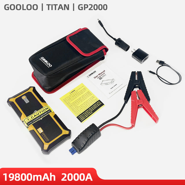 Start Power Bank 26800mAh Jump Starter Car Booster External Battery