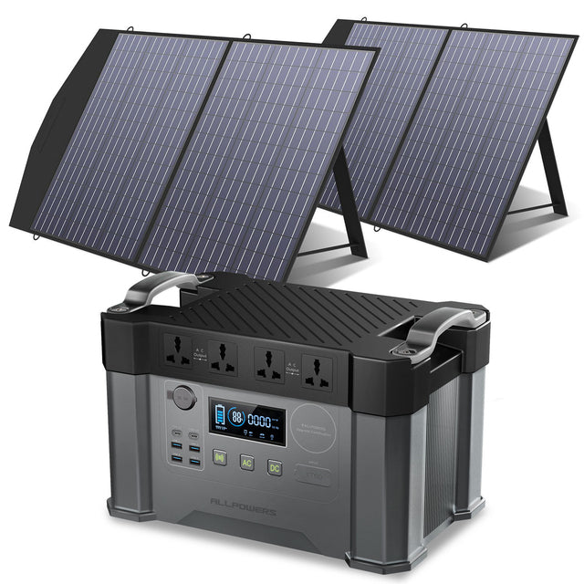 Solar Generator Battery Charger, 110V/220V Pure Sine Wave AC Outlet