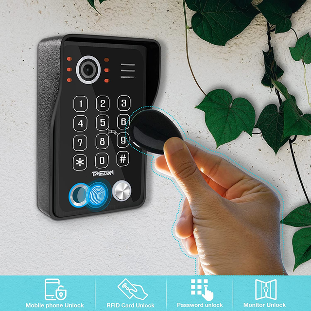 WiFi Video Doorphone 10inch Touch Screen with 1080P Wired Doorbell