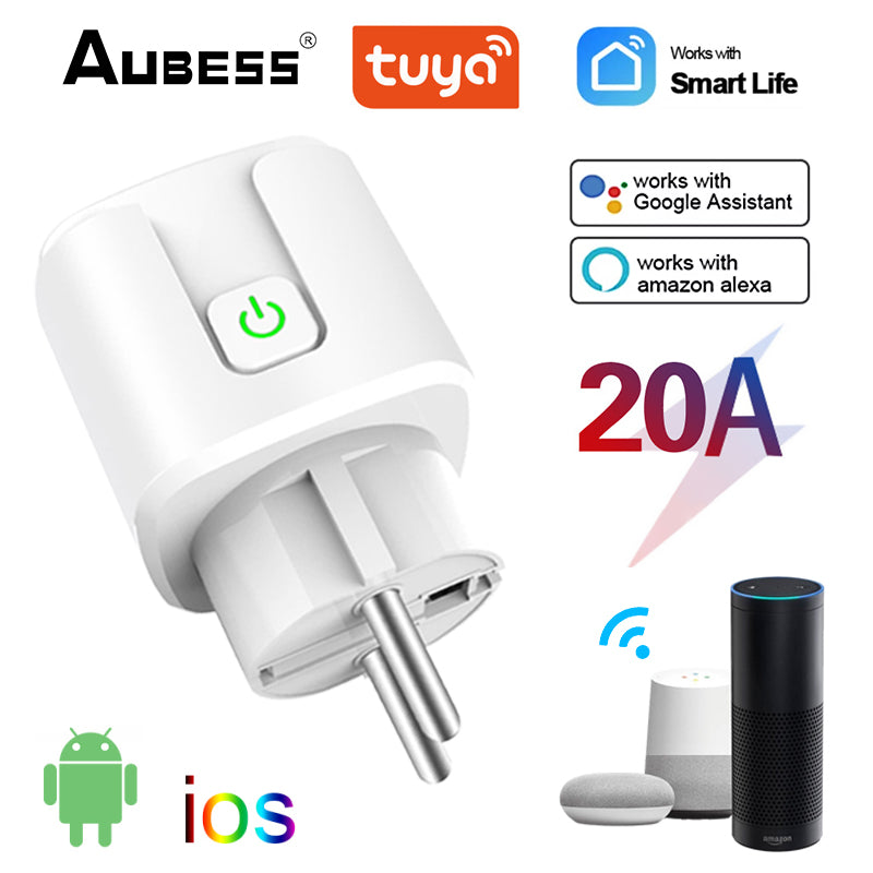 WiFi Smart Plug 20A EU Socket Outlet Timing